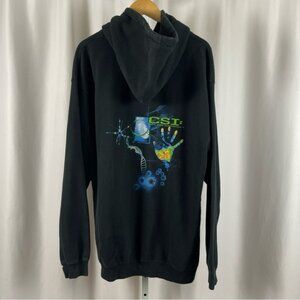 CSItem Large Graphic Hooded Hoodie Sweatshirt Crime Show TV Science Forensics